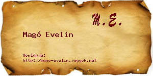 Magó Evelin névjegykártya